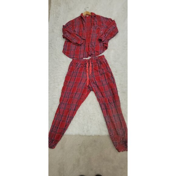 Victorias Secret Red Plaid Pajama Set L/XL - Picture 2 of 11